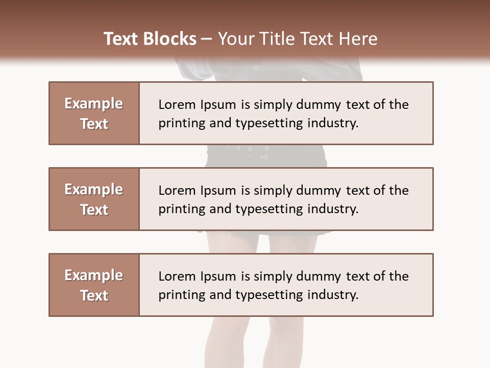 Girl With A Phone PowerPoint Template