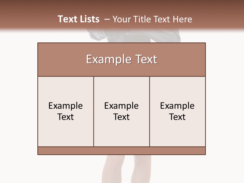 Girl With A Phone PowerPoint Template