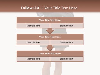 Girl With A Phone PowerPoint Template