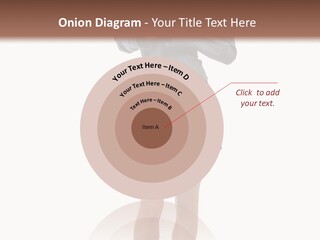 Girl With A Phone PowerPoint Template