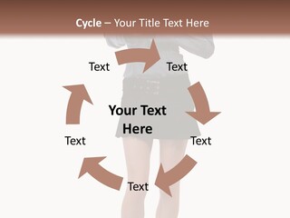 Girl With A Phone PowerPoint Template
