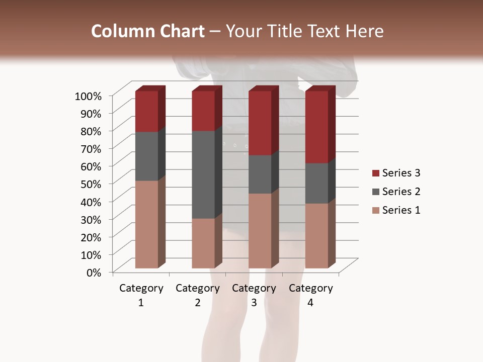 Girl With A Phone PowerPoint Template