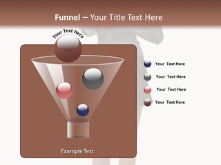Girl With A Phone PowerPoint Template