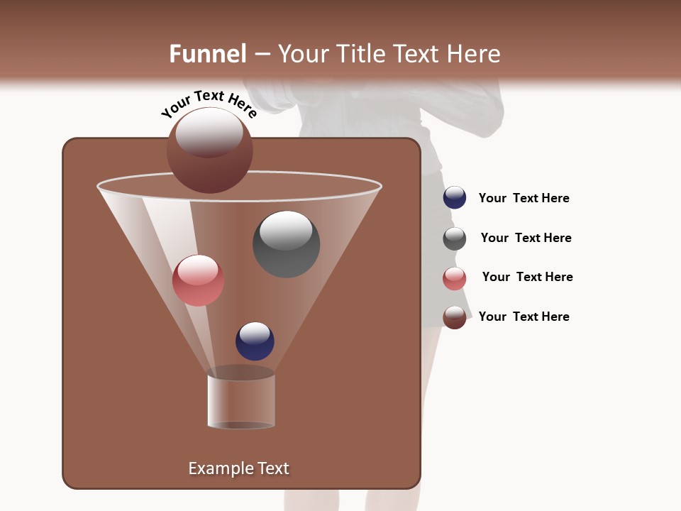 Girl With A Phone PowerPoint Template