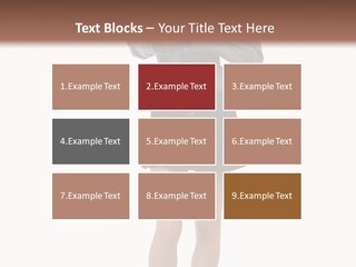 Girl With A Phone PowerPoint Template