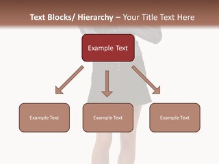 Girl With A Phone PowerPoint Template