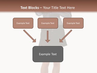 Girl With A Phone PowerPoint Template