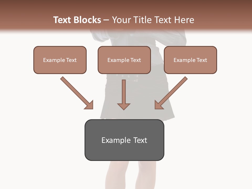 Girl With A Phone PowerPoint Template