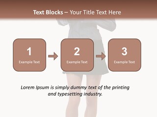 Girl With A Phone PowerPoint Template