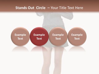 Girl With A Phone PowerPoint Template
