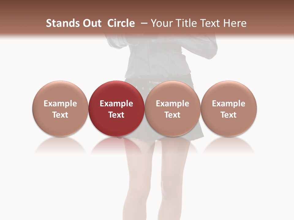 Girl With A Phone PowerPoint Template