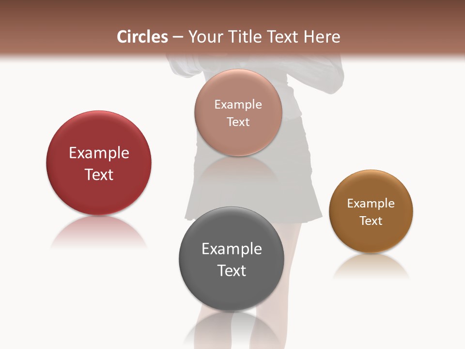 Girl With A Phone PowerPoint Template