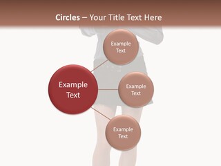 Girl With A Phone PowerPoint Template