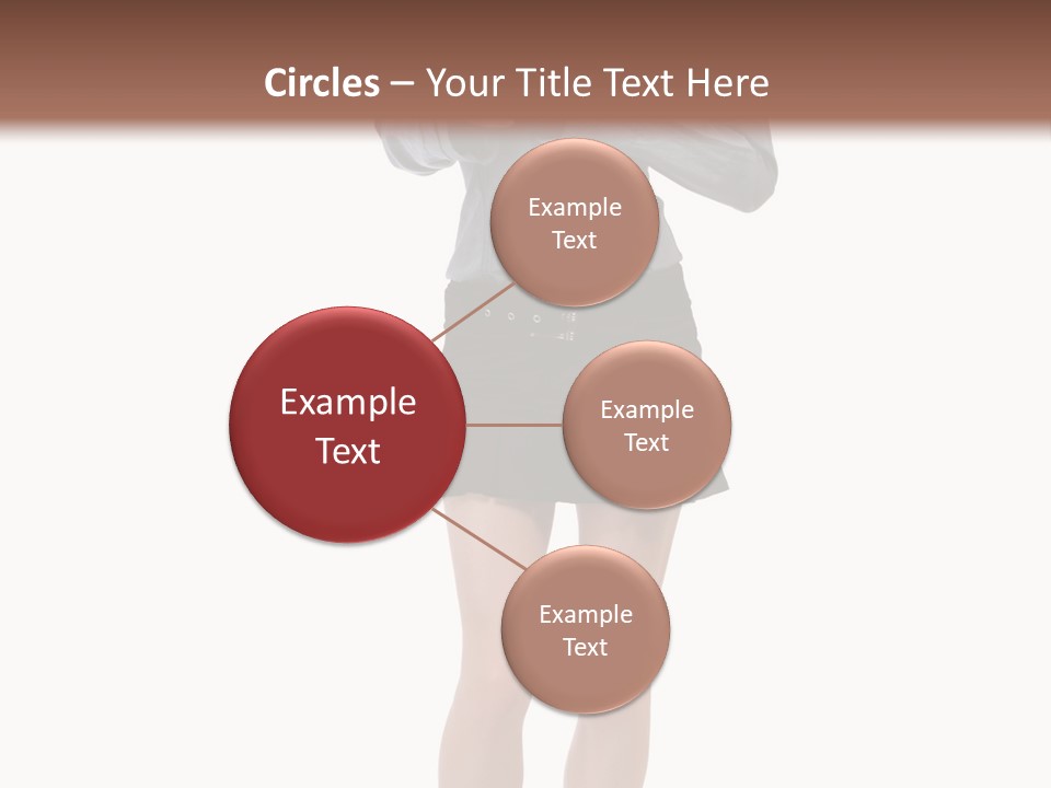 Girl With A Phone PowerPoint Template