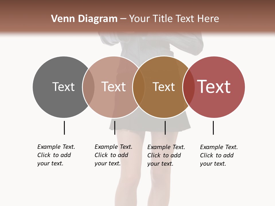 Girl With A Phone PowerPoint Template