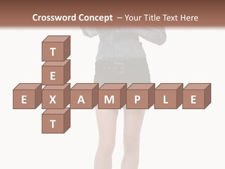 Girl With A Phone PowerPoint Template