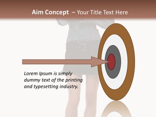 Girl With A Phone PowerPoint Template