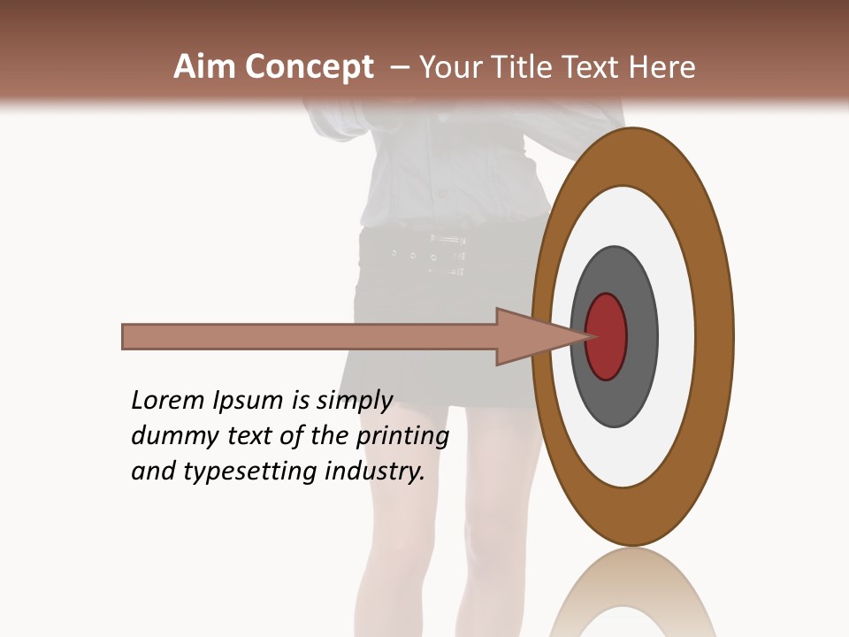 Girl With A Phone PowerPoint Template