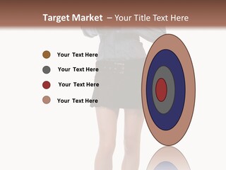 Girl With A Phone PowerPoint Template