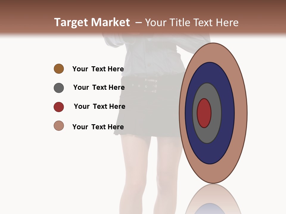 Girl With A Phone PowerPoint Template