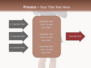 Girl With A Phone PowerPoint Template