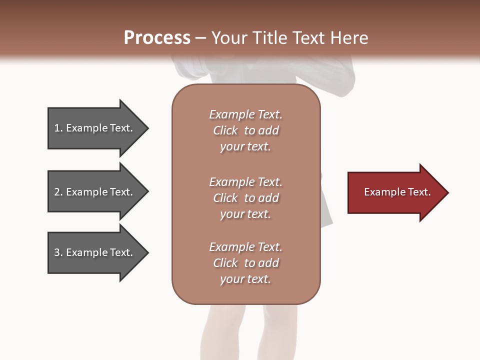 Girl With A Phone PowerPoint Template