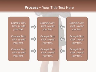 Girl With A Phone PowerPoint Template