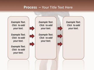 Girl With A Phone PowerPoint Template