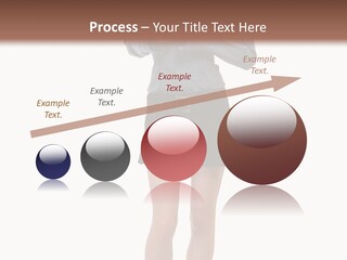 Girl With A Phone PowerPoint Template
