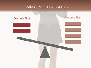 Girl With A Phone PowerPoint Template