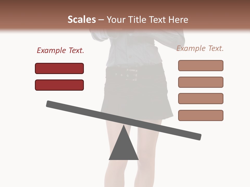 Girl With A Phone PowerPoint Template