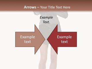 Girl With A Phone PowerPoint Template