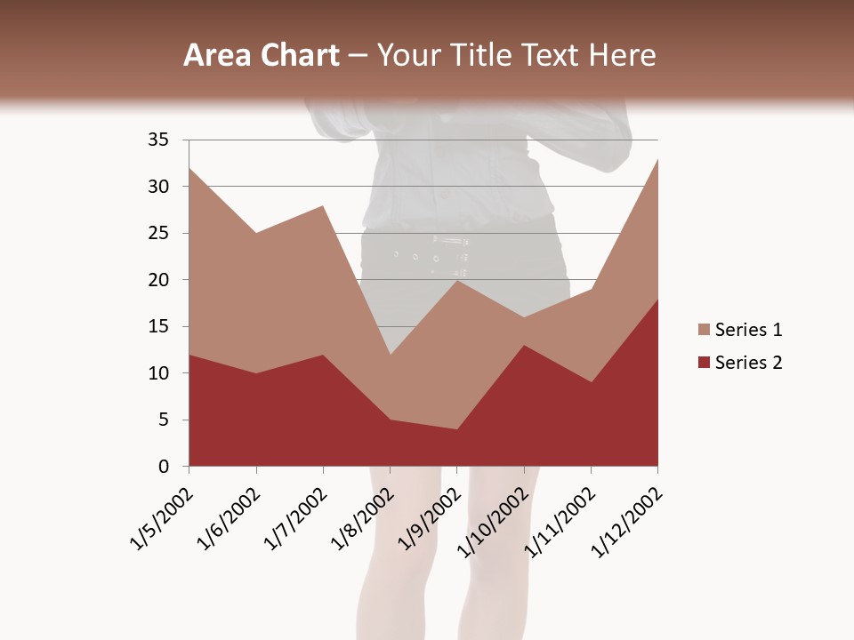 Girl With A Phone PowerPoint Template