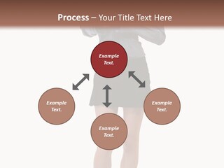 Girl With A Phone PowerPoint Template