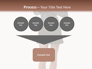 Girl With A Phone PowerPoint Template