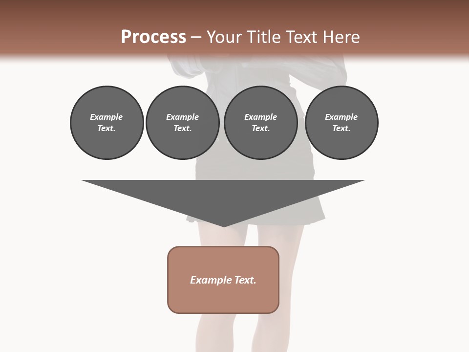Girl With A Phone PowerPoint Template