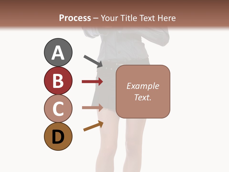 Girl With A Phone PowerPoint Template