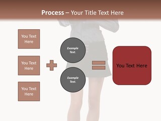Girl With A Phone PowerPoint Template