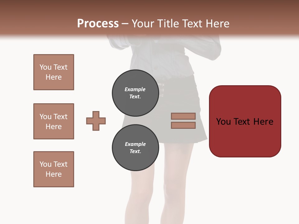Girl With A Phone PowerPoint Template