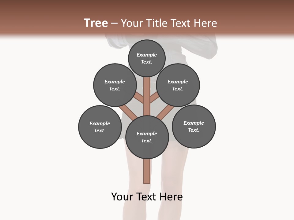 Girl With A Phone PowerPoint Template
