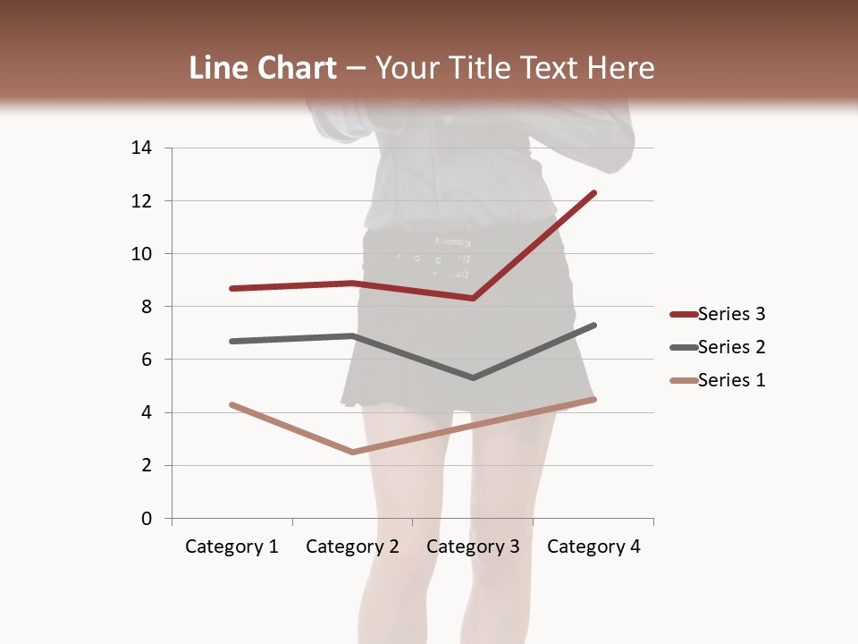 Girl With A Phone PowerPoint Template