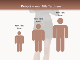 Girl With A Phone PowerPoint Template