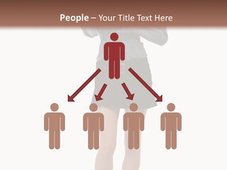 Girl With A Phone PowerPoint Template