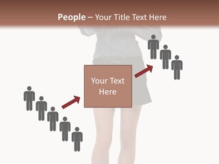 Girl With A Phone PowerPoint Template