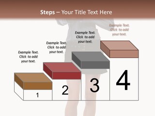 Girl With A Phone PowerPoint Template
