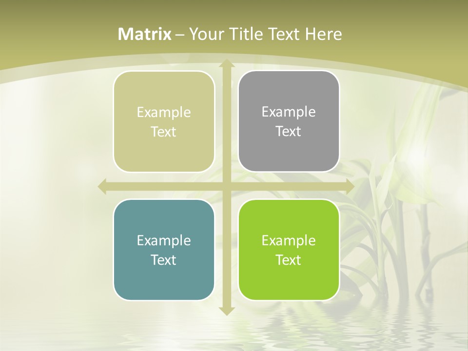 Bamboo In The Water PowerPoint Template