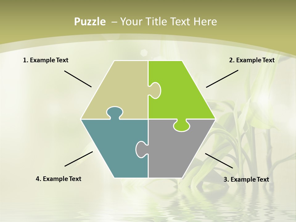 Bamboo In The Water PowerPoint Template