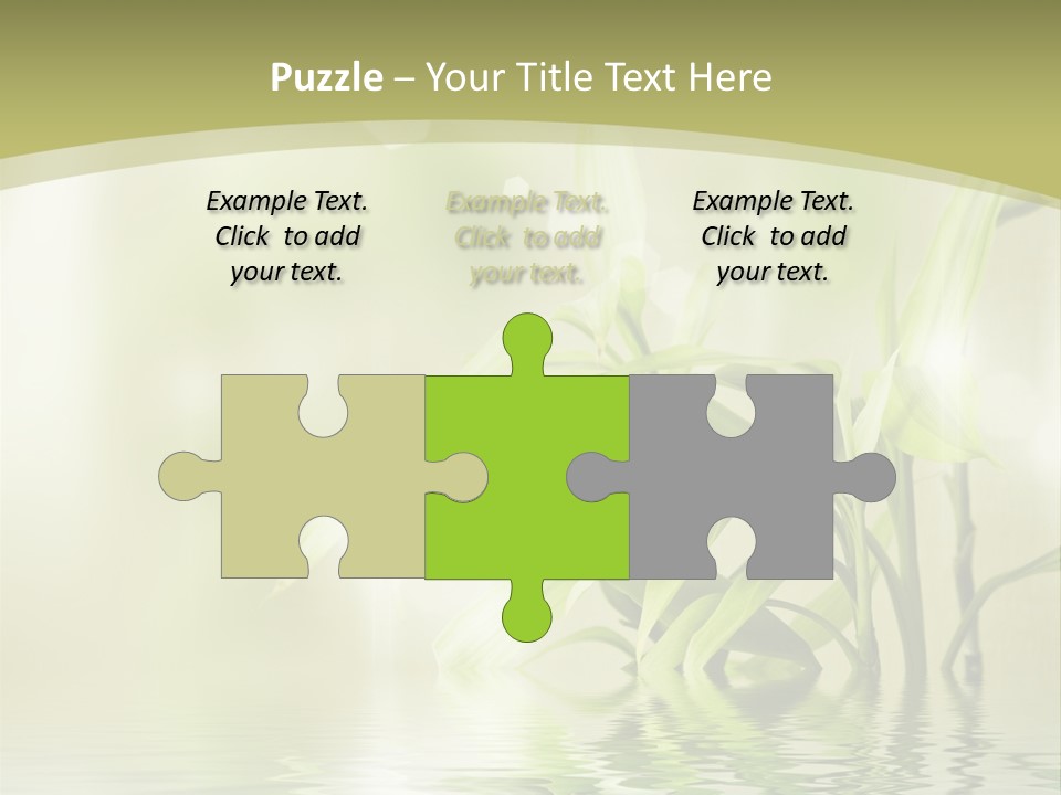 Bamboo In The Water PowerPoint Template