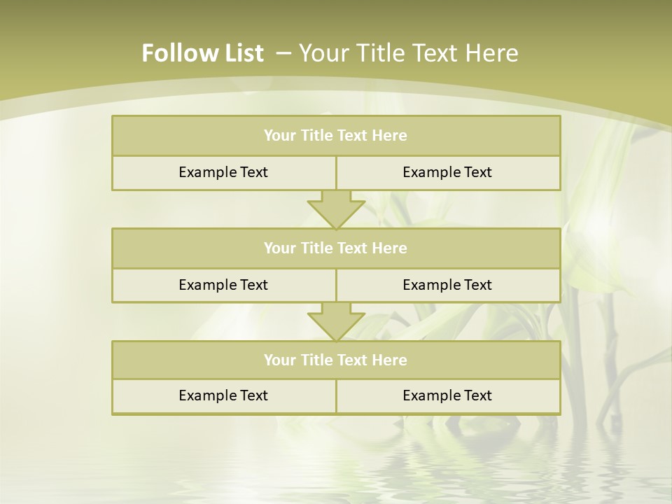 Bamboo In The Water PowerPoint Template