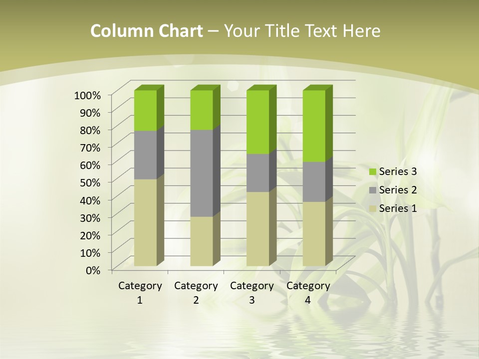 Bamboo In The Water PowerPoint Template
